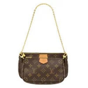 Louis Vuitton Shoulder Bag Multi Pochette Accessoires Monogram Canvas Khaki